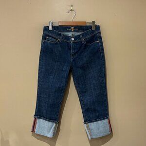 7 for all mankind capri jeans size 28